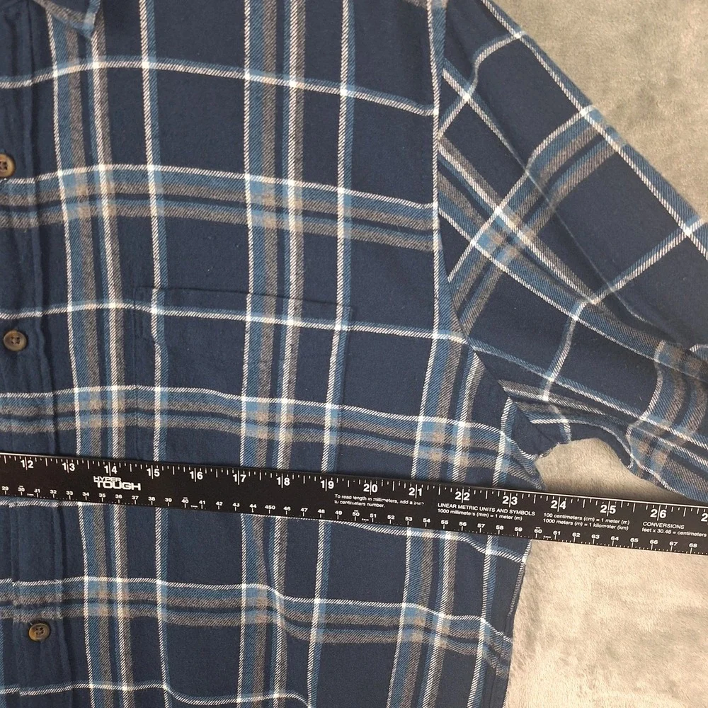 J‎ Crew Shirt Large Blue Classic Flannel Preppy Plaid Button Down Heritage NWT